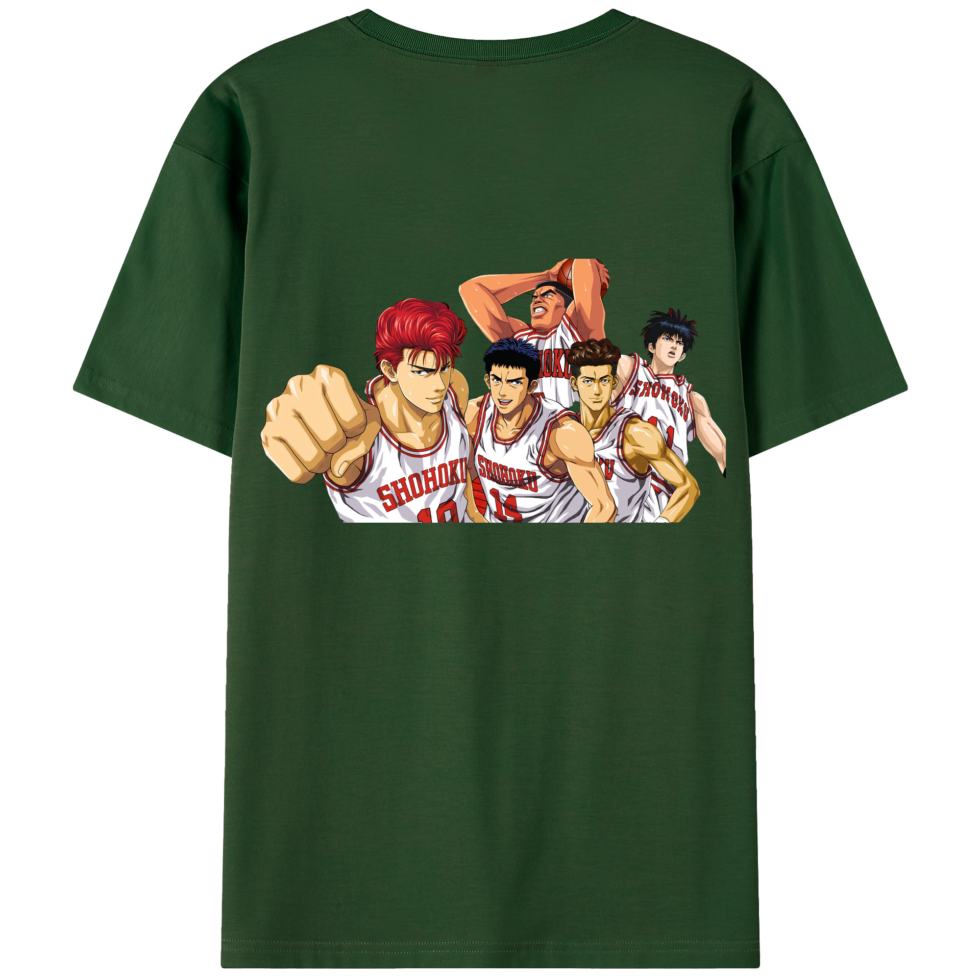 SLAM DUNK／スラムダンク 綿100％半袖Tシャツ（背面プリント）